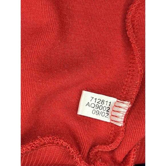 SSC Track Jacket Mens Medium Red Black Soccer Vintage Adidas Full Zip Pockets 14 - Picture 12 of 12